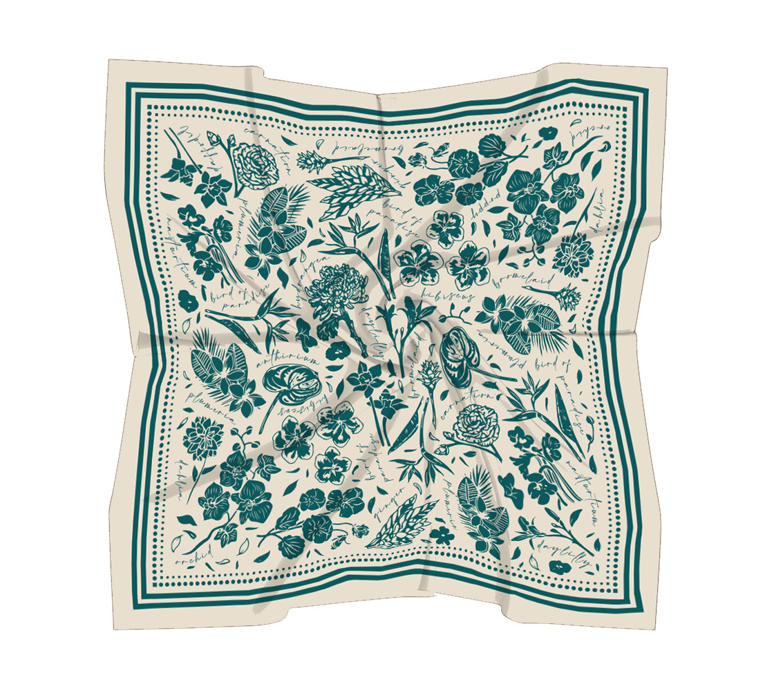 Floral Collector Silk Scarf
