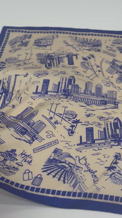Tampa Silk Square Scarf