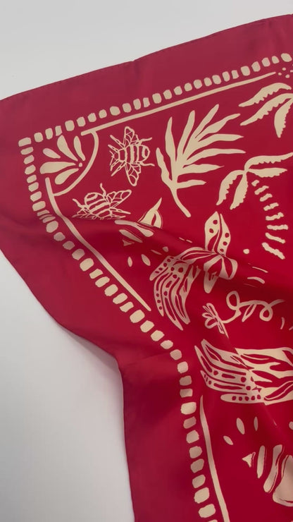 Mother Nature Silk Bandana Scarf